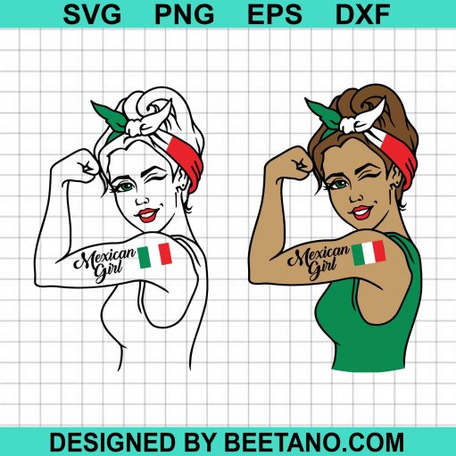 Mexican Girl Svg Rosie The Riveter Svg Latina Girl Power SVG Cut File