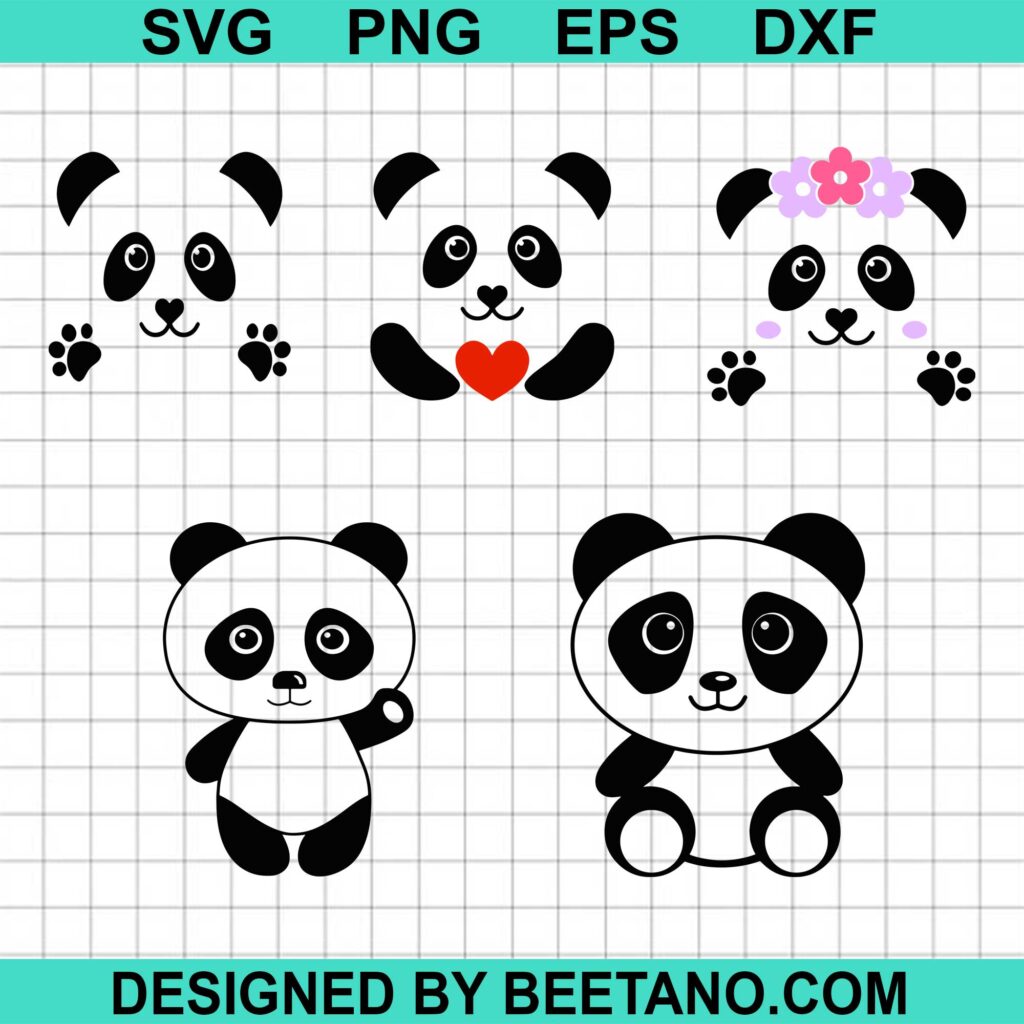 Panda Svg Panda Face Svg Cut File For Cricut Silhouette Machine Make