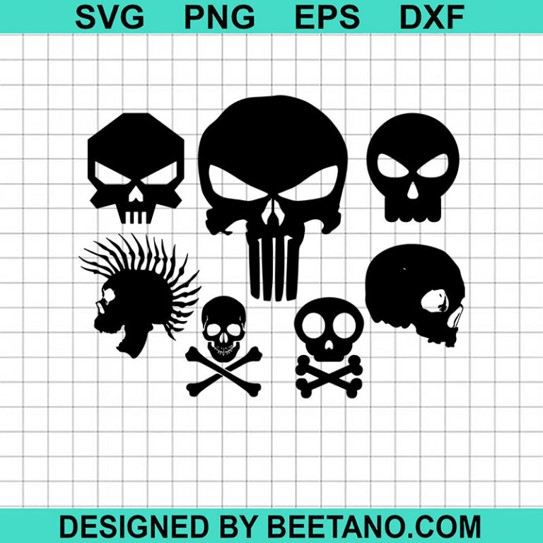 Punisher Skull Bundle Svg Punisher Skull Svg Skull Svg