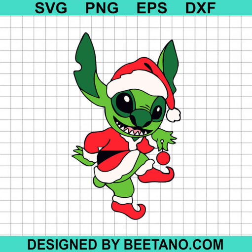 Stitch Costume Elf Christmas Svg Santa Stitch Christmas Svg Funny