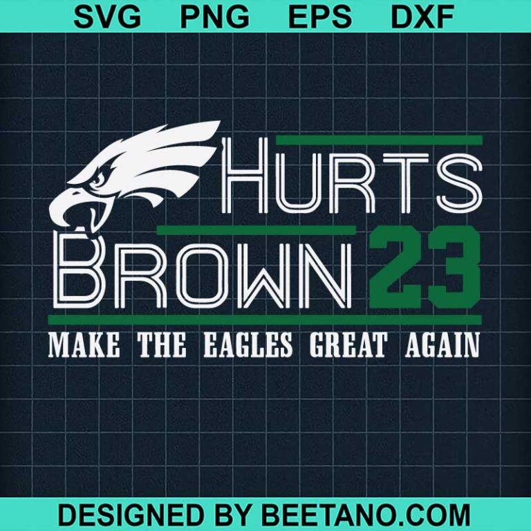 Jalen Hurts Philadelphia Eagles SVG Jalen Hurts SVG Hurts Brown 23 SVG