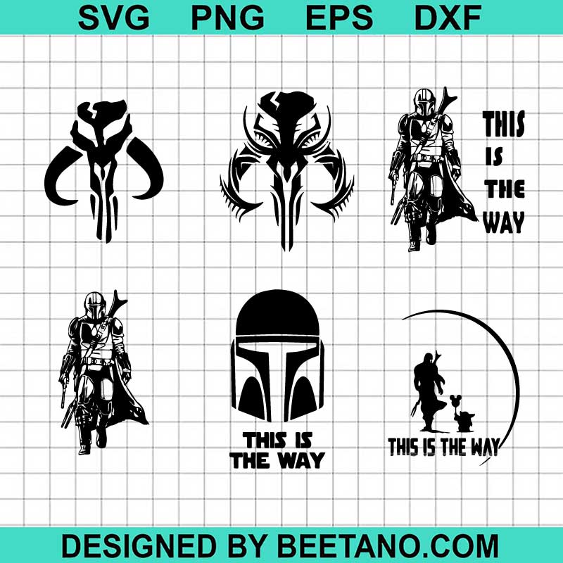 Star Wars Mandalorian Bundle Svg This Is The Way Svg Mandalorian