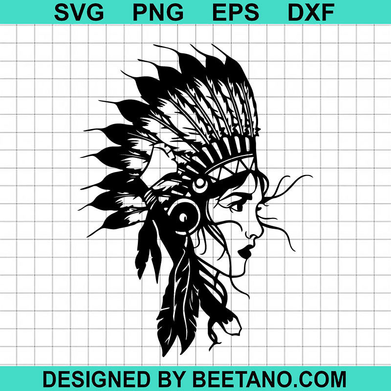 American Native Woman SVG African American SVG Native American