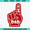 1 Dad Number One Svg