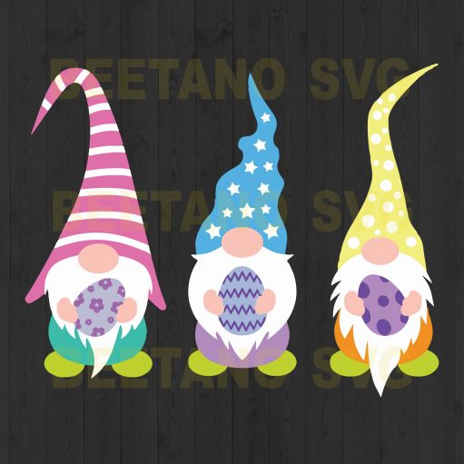 3 Gnomies Happy Easter SVG