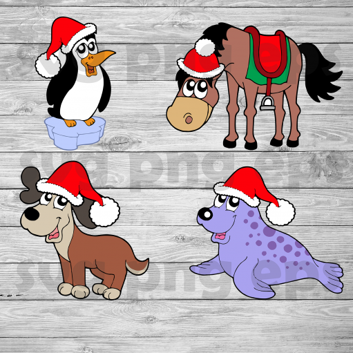 Christmas Animal Svg Bundle