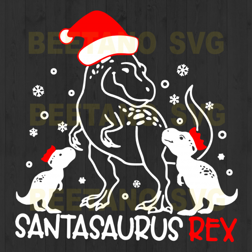 Santasaurus Rex Svg, Santasaurus Rex Svg Files, Santasaurus Rex Cutting Files, Santasaurus Rex For Cricut, Svg, Dxf, Eps, Png Instant Download