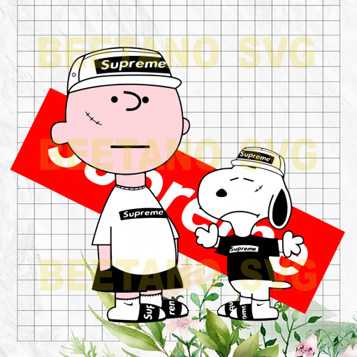 Supreme Snoopy Svg
