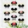 Mickey Minnie Family Svg Bundle