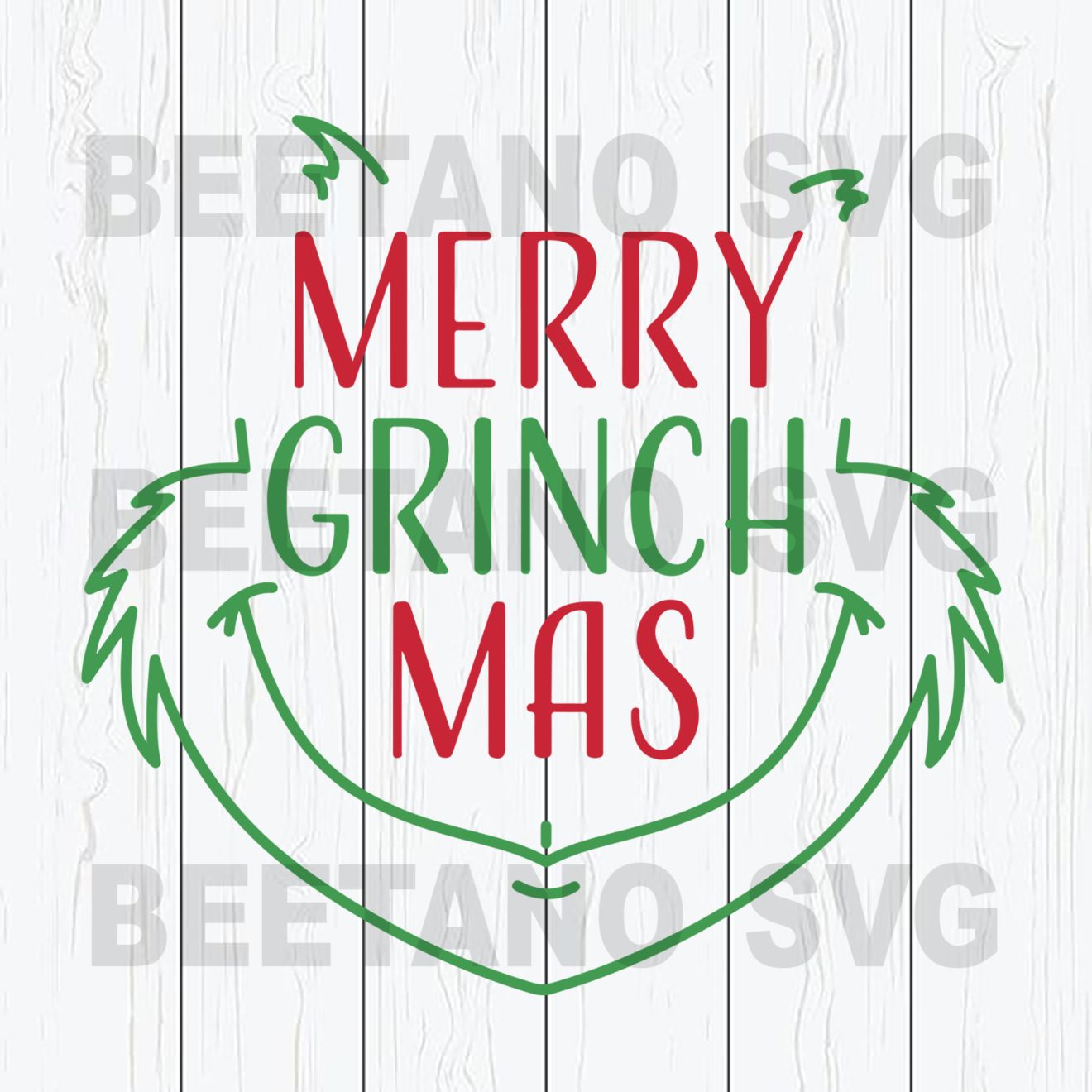 Merry Grinch Mas Svg, Christmas Grinch Svg, Grinch Svg Files, Grinch Cutting Files For Cricut, SVG, DXF, EPS, PNG Instant Download