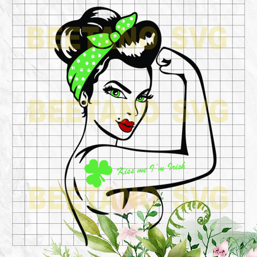 Kiss me I'm trick Cutting Files For Cricut, SVG, DXF, EPS, PNG Instant Download