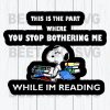 Snoopy While I'M Reading Svg
