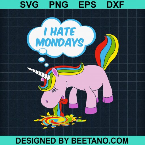 I Hate Mondays Unicorn
