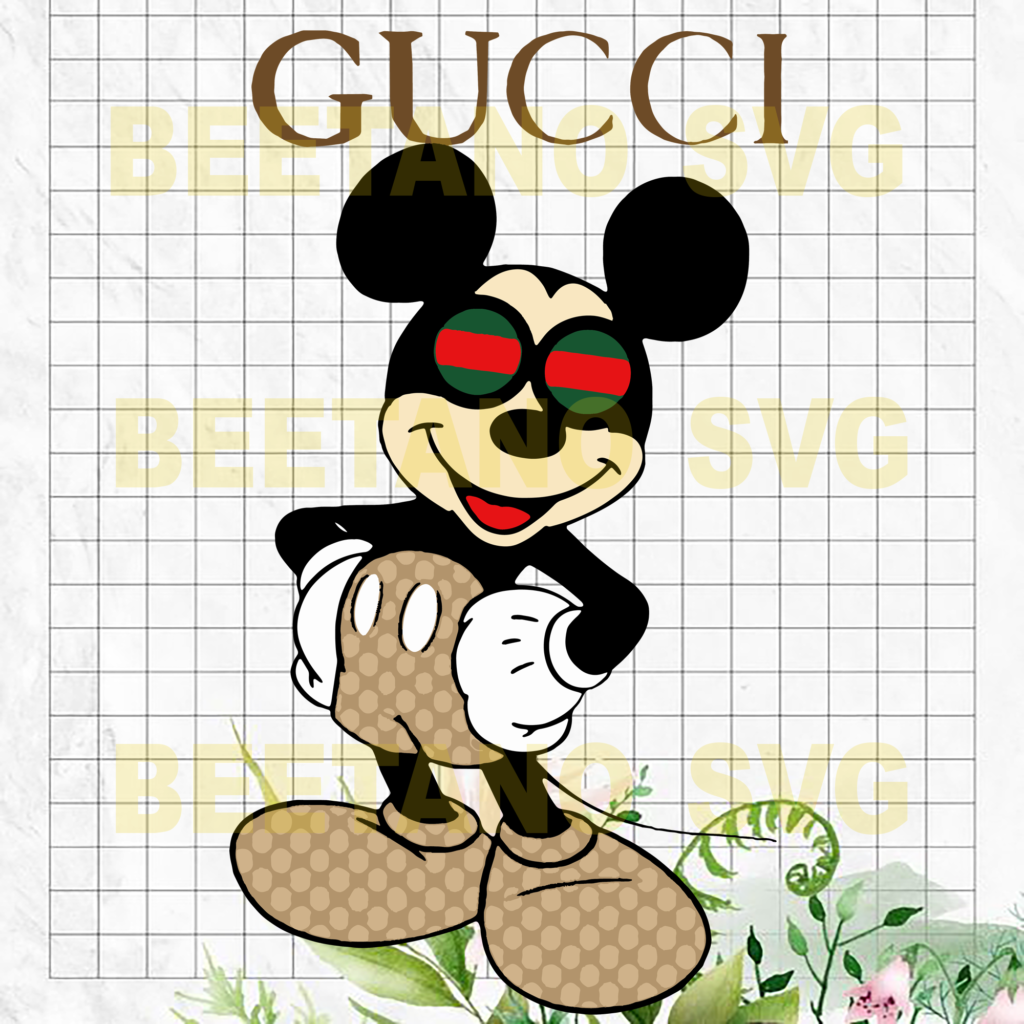 Mickey Mouse Gucci Svg Files, Cutting Files For Cricut, SVG, DXF, EPS ...