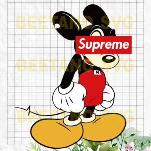 Mickey Mouse Supreme Logo SVG, Mickey SVG, Disney SVG