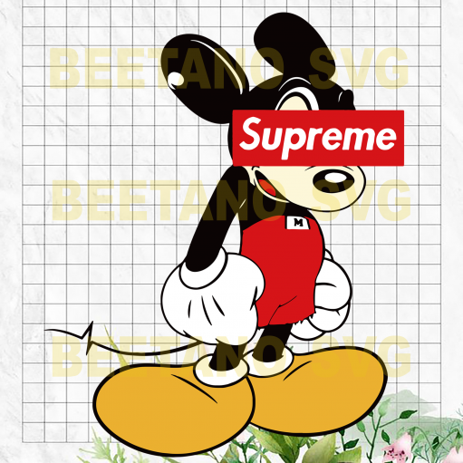 Mickey Mouse Supreme Logo SVG