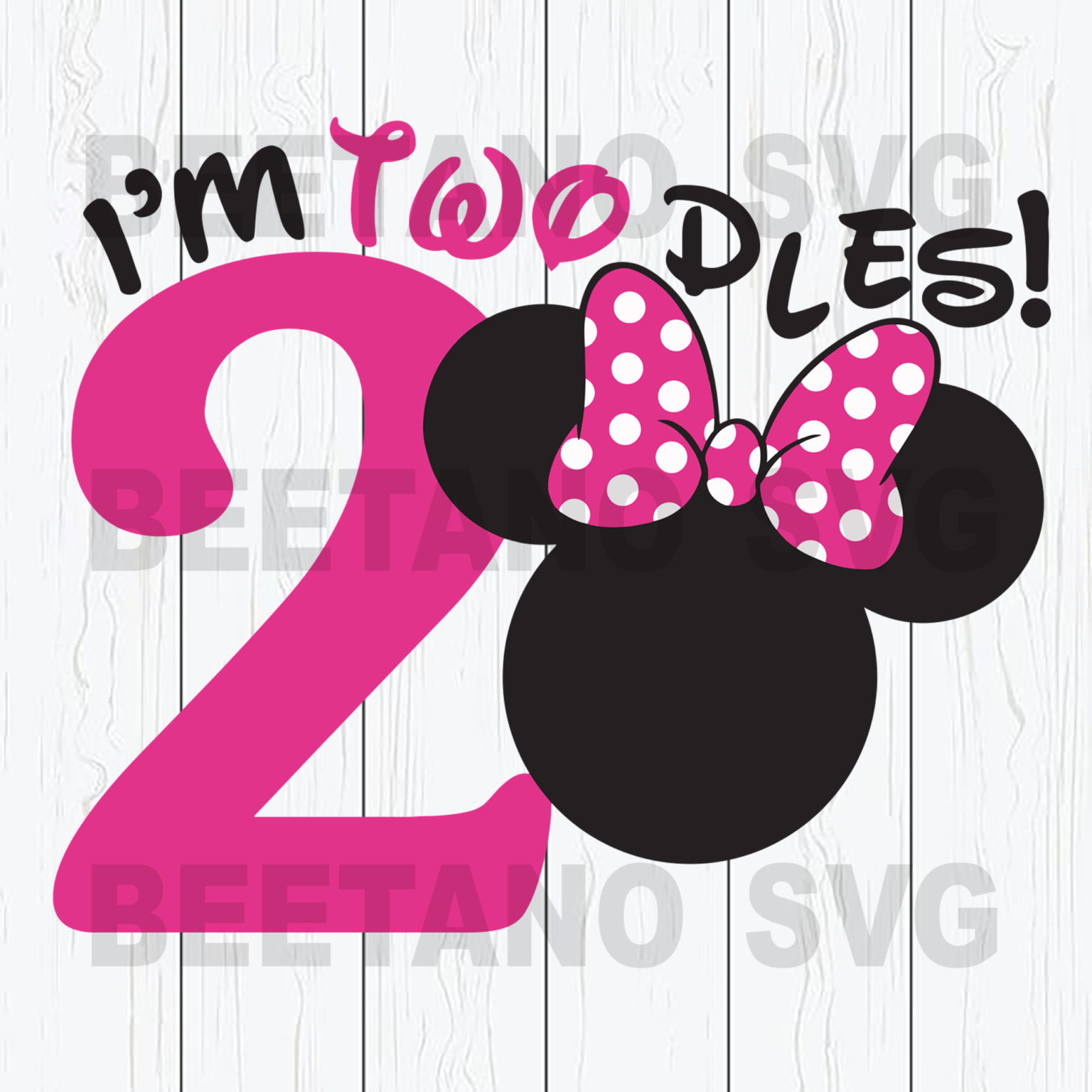 I'm Twodles 20 Mickey Head Svg, I'm Twodles 20 Svg Files, I'm Twodles