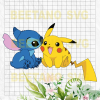 Lilo Stitch And Pikachu Svg