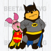 Winnie Pooh Batman Svg, Winnie Pooh Batman Clipart, Winnie Pooh Batman Vector, Winnie Pooh Batman Files, Winnie Pooh Batman Cutting Files For Cricut, Svg, Dxf, Eps, Png Instant Download