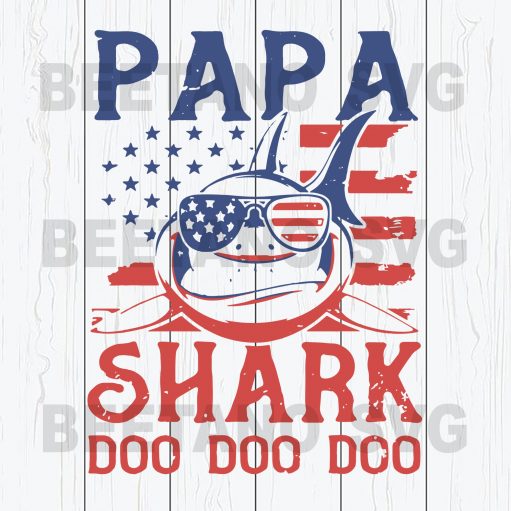 Papa Shark Doo Doo Doo Svg Files, Papa Shark Svg Files, Shark Svg Files, Papa Svg, Family Svg