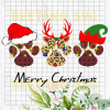 Merry Christmas Paw Svg