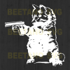 Funny Cat With Guns