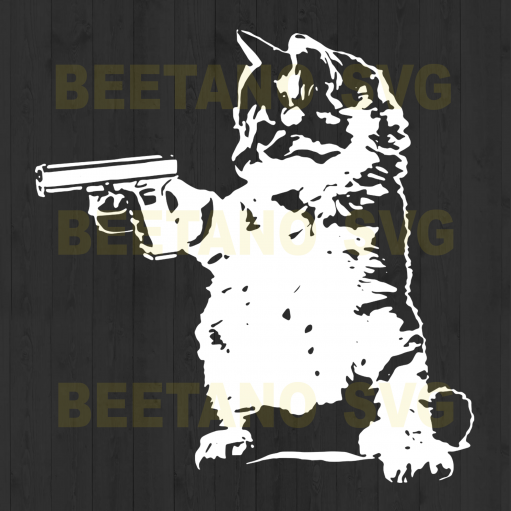 Funny Cat With Guns