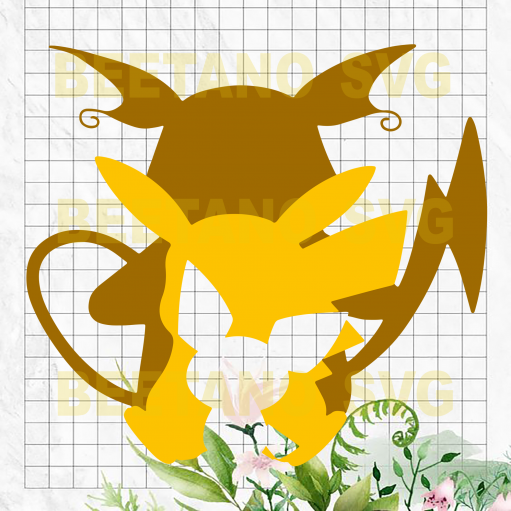 Pikachu svg, Pokemon svg, detective pikachu, Pokemon go svg, Pikachu Cutting Files For Cricut, SVG, DXF, EPS, PNG Instant Download