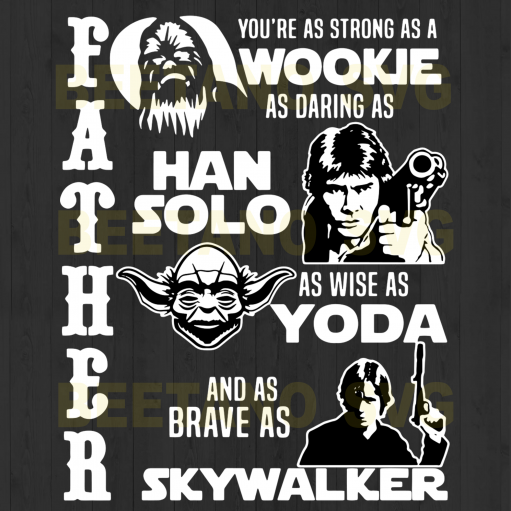 Star Wars father svg