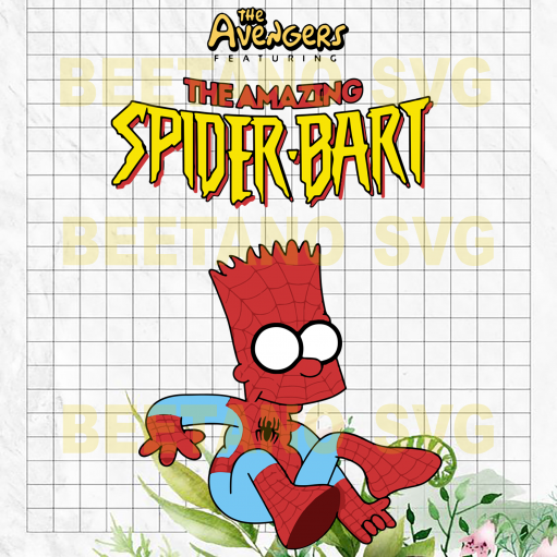 The Amazing Spider Bart Svg