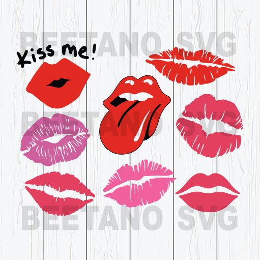 Kiss Me Lips Svg