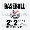 Baseball With Face Mask 2020 Quarantined Svg Files