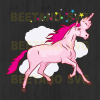 Pink Unicorn Svg