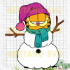 Garfield Snowman Svg