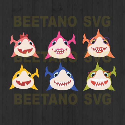 Baby Shark Bundle Svg, Family Shark Bundle Svg, Funny Shark Bundle Svg ...