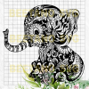 Mandala Baby Elephant Svg, Mandala Baby Elephant Vector, Mandala Baby Elephant Clipart, Mandala Elephant Vector, Elephant Cutting Files, Mandala Baby Elephant Cutting Files For Cricut, Svg, Dxf, Eps, Png Instant Download