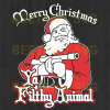 Merry Christmas Filthy Animals Svg, Santa With Guns Svg Files, Cutting Files For Cricut, Svg, Dxf, Eps, Png Instant Download