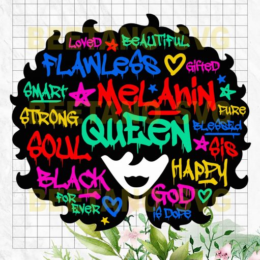 Melanin Queen svg