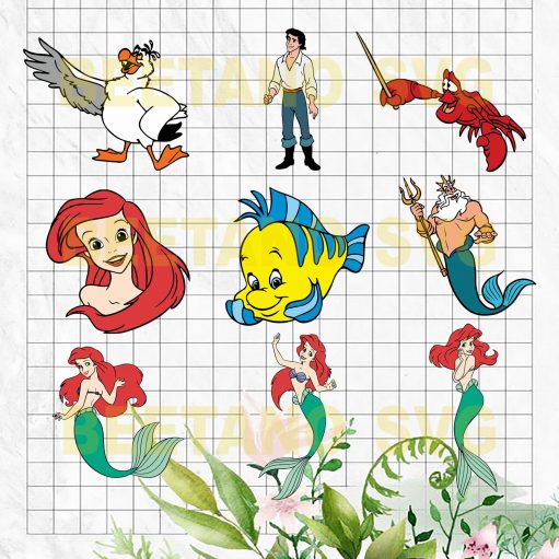 Mermaid character svg