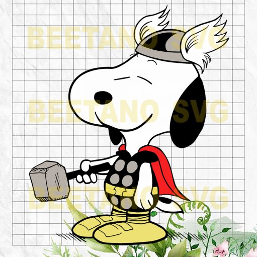 Snoopy Thor SVG