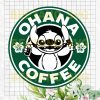 Ohana Coffee Logo Cutting Files For Cricut, Svg, Dxf, Eps, Png Instant Download