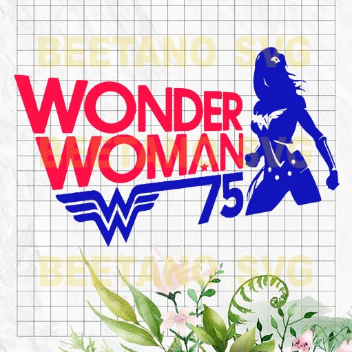 Wonder woman 75 SVG