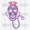 Sugar Skull Nurse Svg