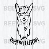Mama Llama Svg, Mother'S Day Svg Files, Llama Svg