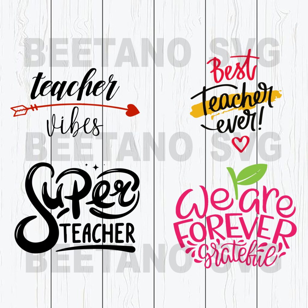 Teacher Vibes Super Teacher Svg Bundle Files, Teacher Svg Bundle Files ...