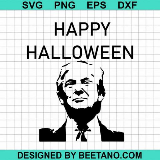 Happy Halloween Trump Svg