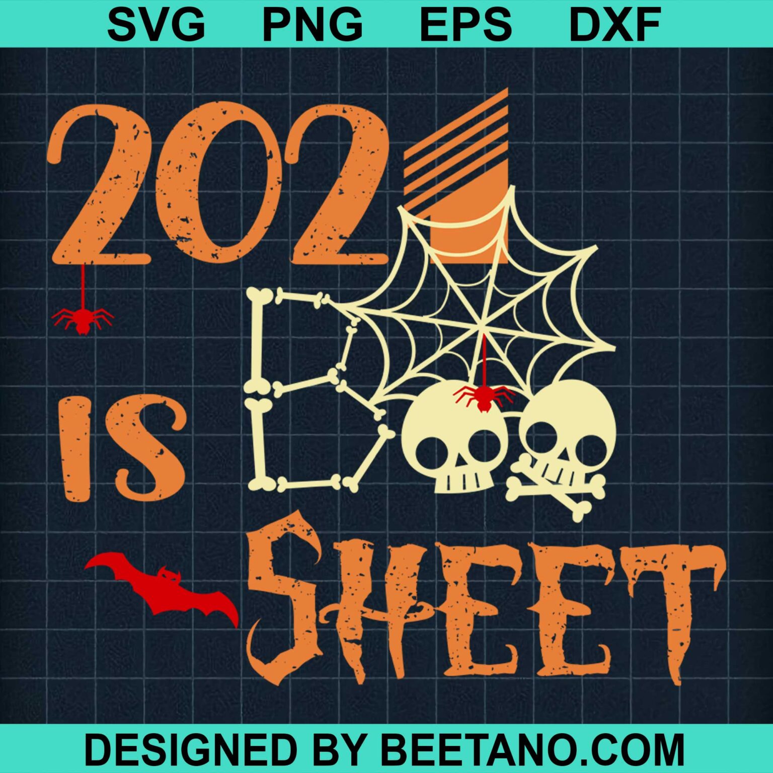 2021 Boo Sheet Skull Skeleton