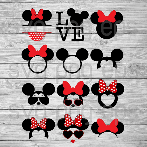 Mickey Minnie svg, mickey bundle face svg, mickey bundle collection svg, mickey minnie clipart, mickey minnie clipart, mickey cutting file, minnie file for cricut