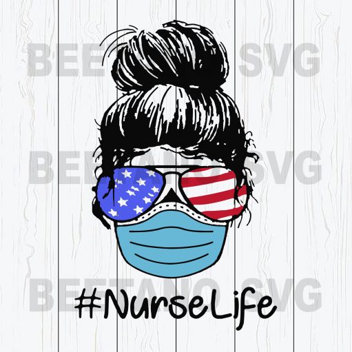 Nurse Life Svg Files, Nurse Life American Flag Svg Files, Nurse Svg, Nurse Cutting Files