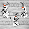 Snowman Olaf Christmas Svg